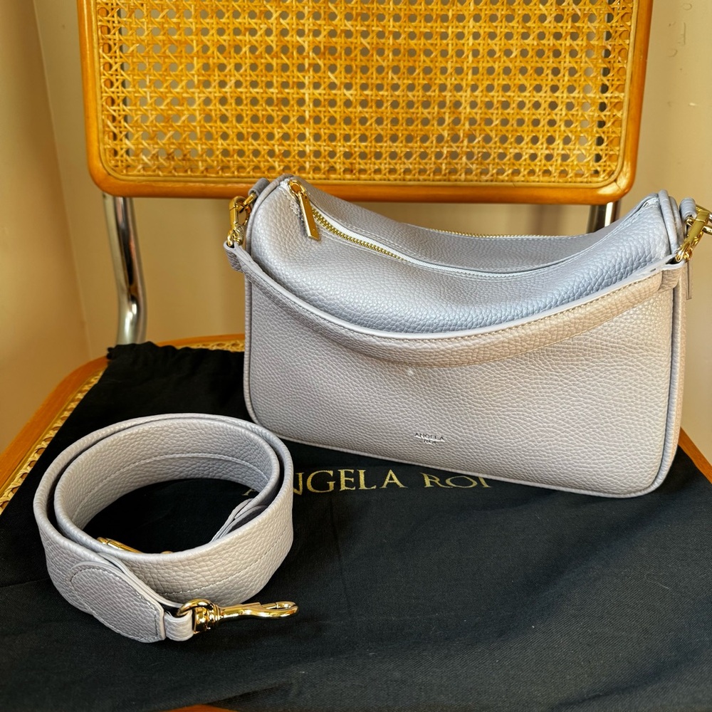 Angela Roi Grace Top Handle Shoulder Signet Bag in Lavender